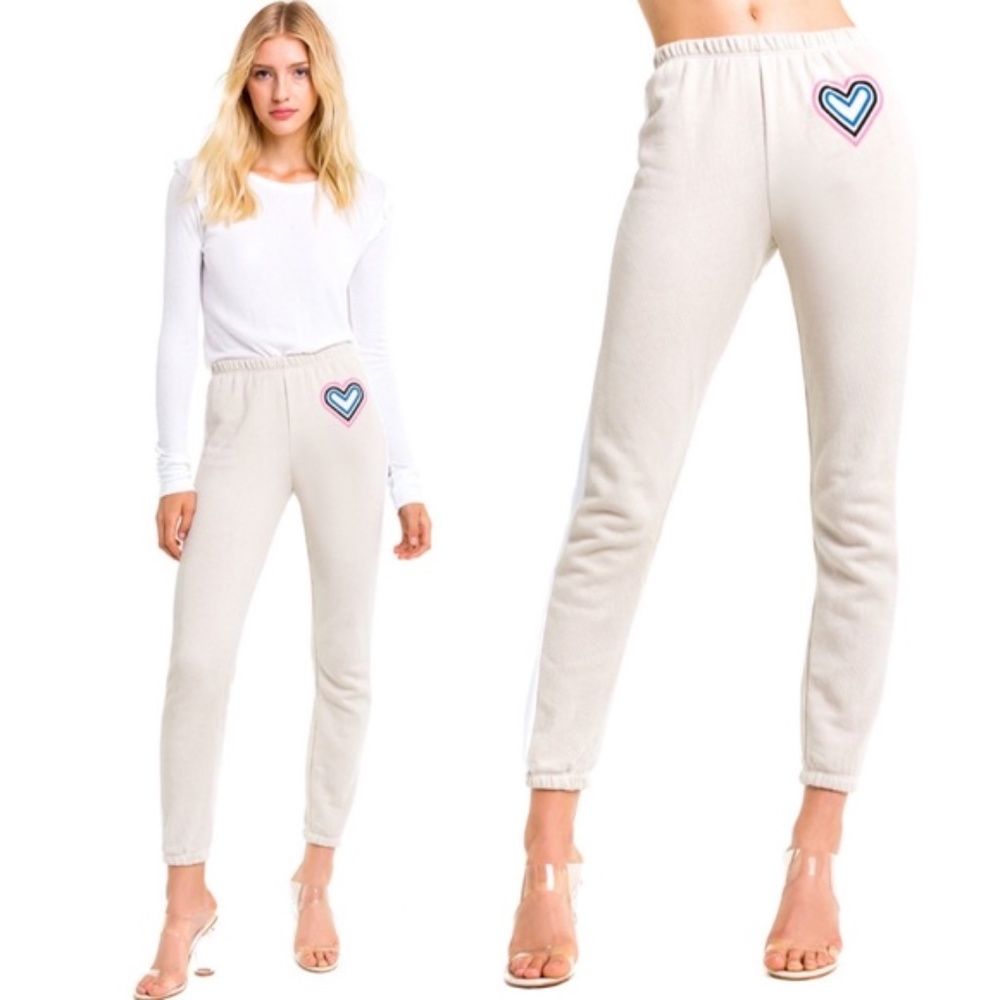 Wildfox Retro Fox Heart Knox Jogger Pants